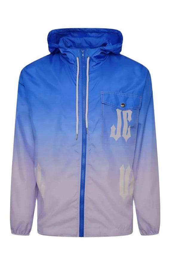 JCCLUB Gradient Windbreaker Top - Blue