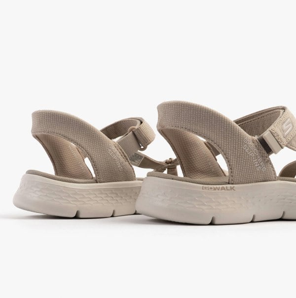 Skechers GO WALK FLEX SANDAL - ILLUMINATE Womens Sandals Taupe