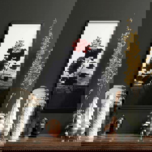 Living Room Canvas | Set of 3 Asian Inspired Wall art Prints