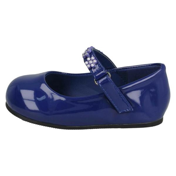 Spot On Girls Spot On Diamante Flower Strap Ballerinas H2487