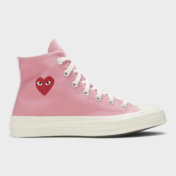 Converse Chuck Taylor All Star 70 Hi Comme des Garcons PLAY Bright Pink
