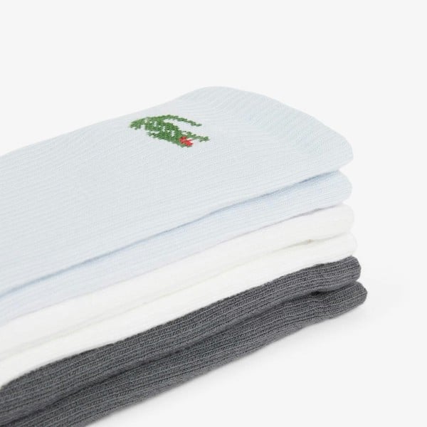 Lacoste 3-Pack Jacquard Crocodile Sport Socks