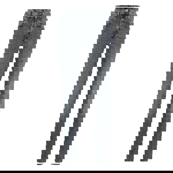 Boss Mens Delaware 3 Leather Patch Jeans - Charcoal - 