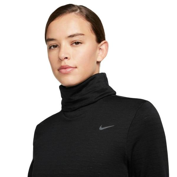 Nike Women's Swift Element Therma-FIT Turtleneck Black Running Top XS
