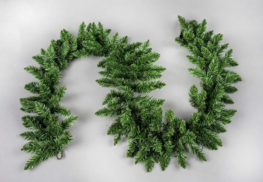 2m Green Pre-Lit Imperial Pine Christmas Garland with 50 Multicolour LEDs, PVC, 1 Pack image 9