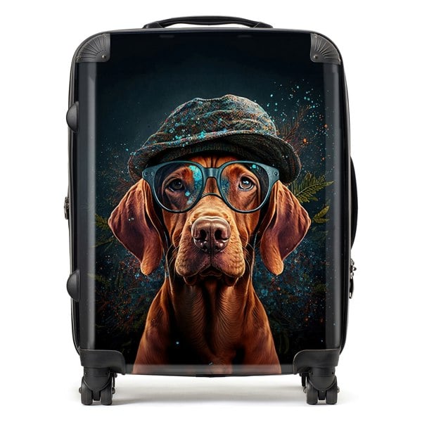 Warren Reed Hungarian Vizsla Dog Splashart Suitcase