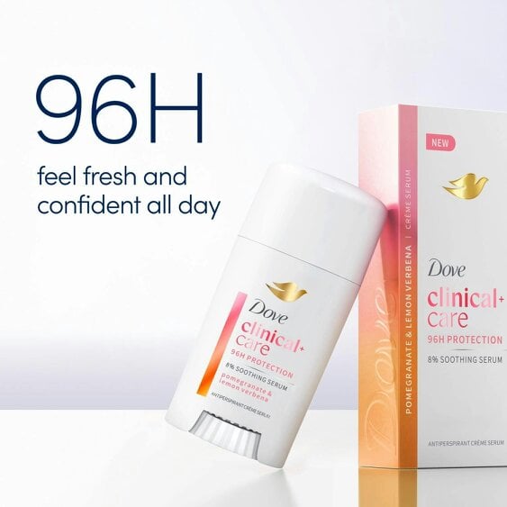 Dove Clinical + Care Anti-Perspirant Cream 6x60ml, Pomegranate & Lemon Verbena