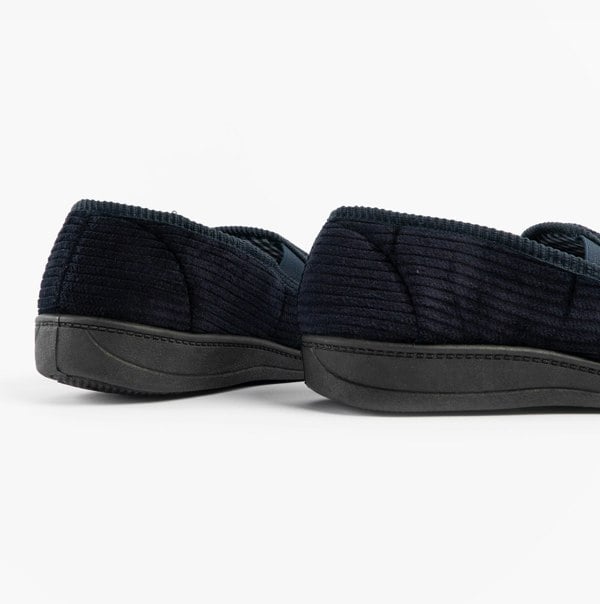 Jo & Joe HARRY Mens Full Slippers Navy