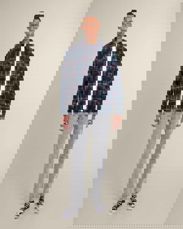 Larsson & Co Skagen - Multi Check Jersey Casual Overshirt