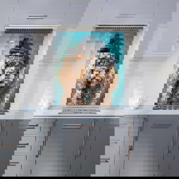 Warren Reed - Designer Cavapoo Dog Splashart Kitchen Splashback