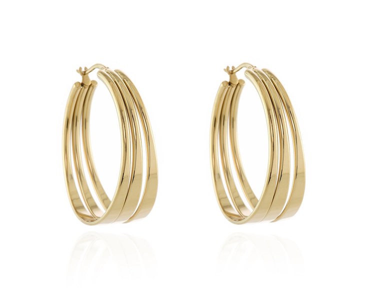 Cachet London Kala Gold Hoop Earrings