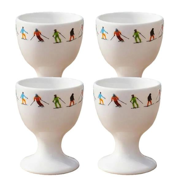 Powderhound Ski Chain Egg Cup Set of four