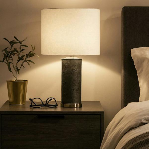 Pagazzi Lighting Marcelline Grey Table Lamp