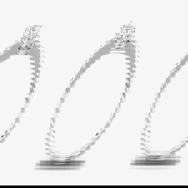 Starbright Silver 4mm Six Claw Round Cubic Zirconia Ring R3227(4M) 3A