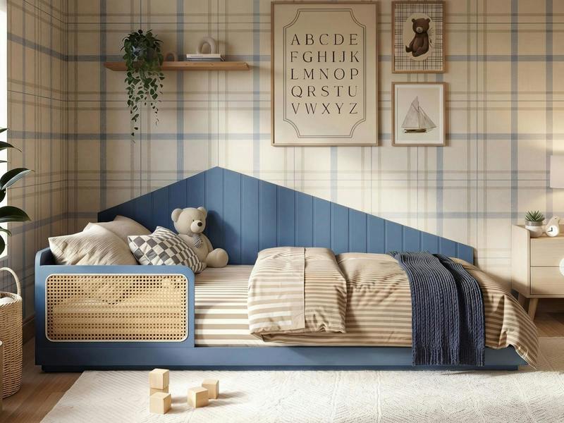 Carter Montessori Small Double Bed Navy