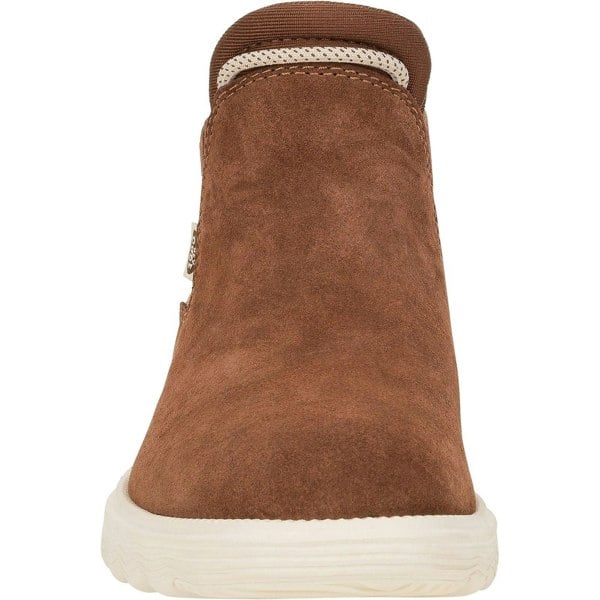 HEYDUDE Branson Suede Novelty Ankle Boots - Brown/Snake