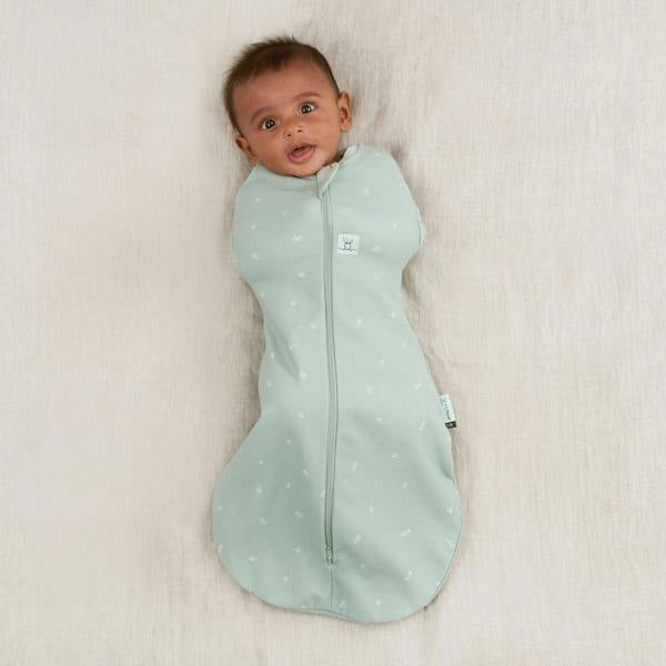 Organic Summer Cocoon Swaddle Sleeping Bag - Sage - 0.2 TOG