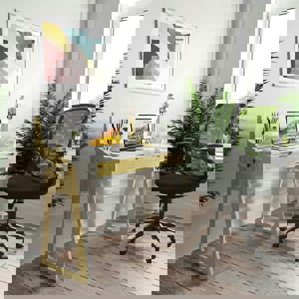 Dorel Home Toronto Office Chair with Wheels in Black