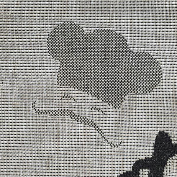Indoor Rug Grey Black Design Bon Appetit Floor Mat Hard Wearing Kitchen Carpets