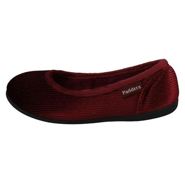 Padders Ladies Padders Casual Slip On Textile Slippers - Ballerina