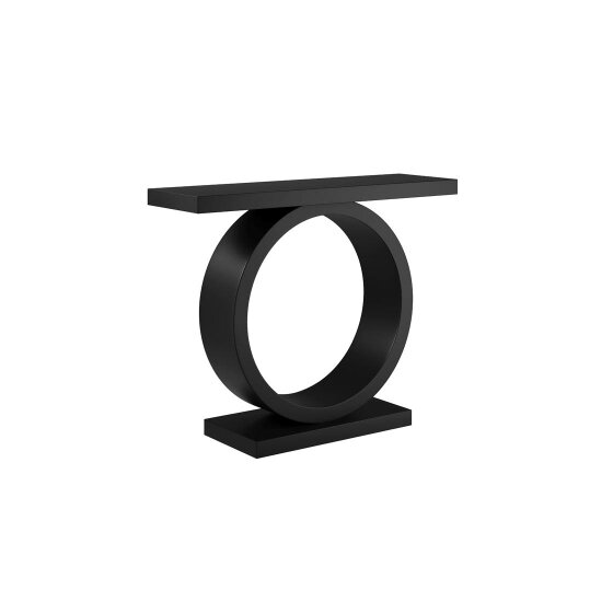 Wyld Haus Zelda Black Curved Designers Console Table