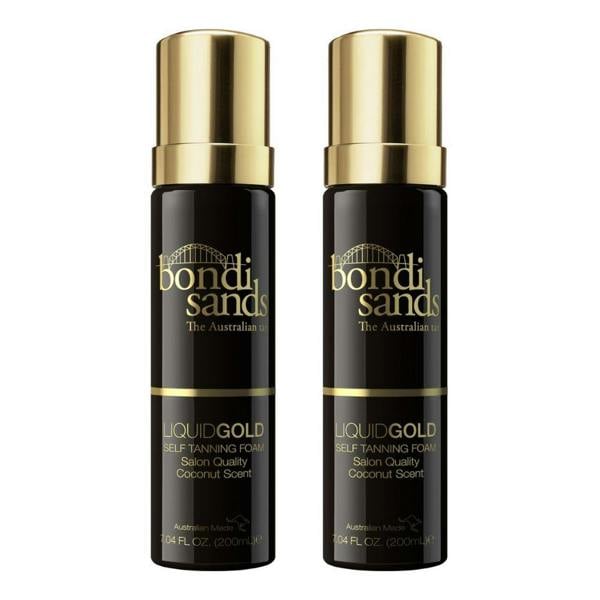 Bondi Sands 2 x Bondi Sands Liquid Gold Self Tanning Foam Salon Quality Coconut Scent 200ml