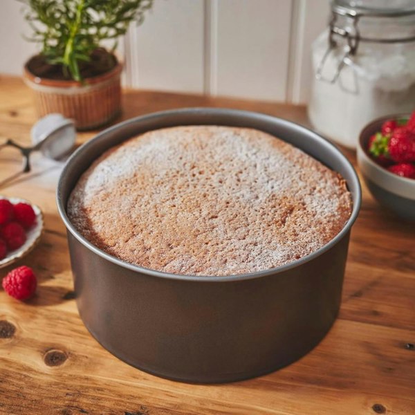 1 x 23cm Loose Base Deep Non-Stick Cake Tin Oven Safe