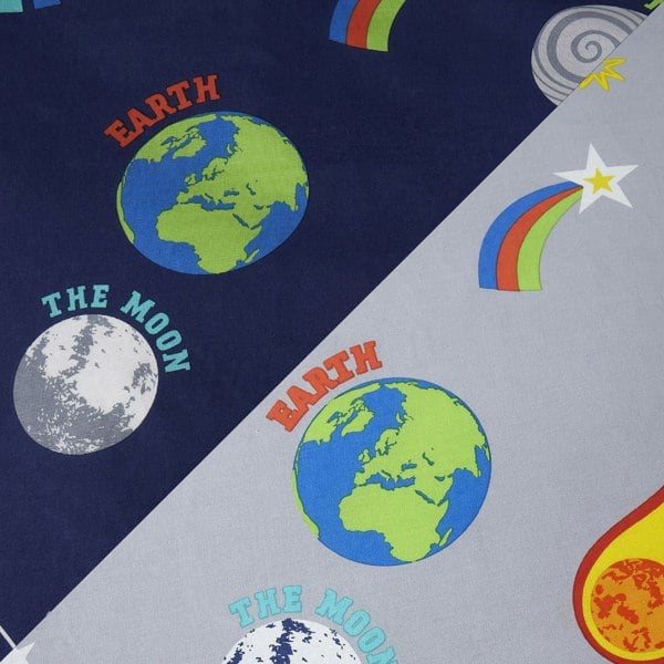 Catherine Lansfield Lost In Space Reversible Duvet Cover Set
