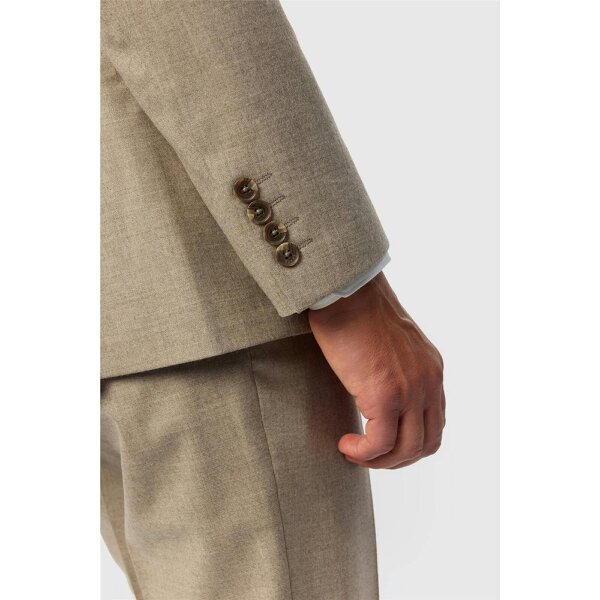 Ted Baker Tailored Fit Oatmeal Stretch Flannel Jacket