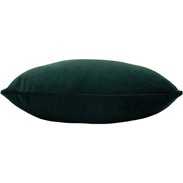 Evans Lichfield Sunningdale Velvet Rectangular Cushion Cover - Bottle Green