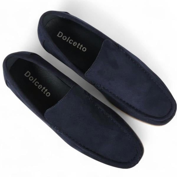 Dolcetto Men's Suede Loafers Lightweight Slip-On Casual Shoes