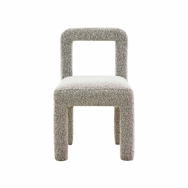 Furniture Edit Hazel Grey Boucle Dining Chair