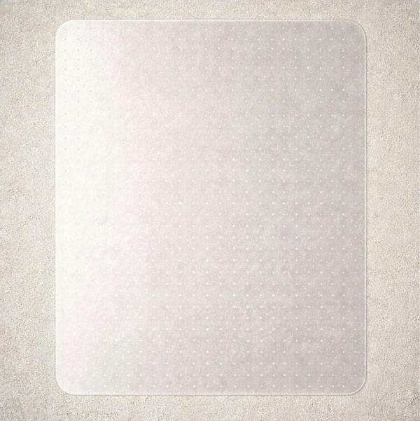 Marvelux PVC Chair Mat for Low Pile Carpets (up to 6mm) - Clear Rectangular Office Carpet Protector - Multiple Sizes