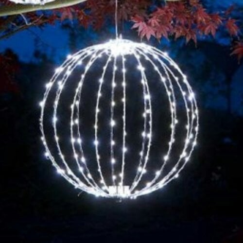 Samuel Alexander 50cm Light up Christmas Twinkle Orb with 360 Cool White LEDs