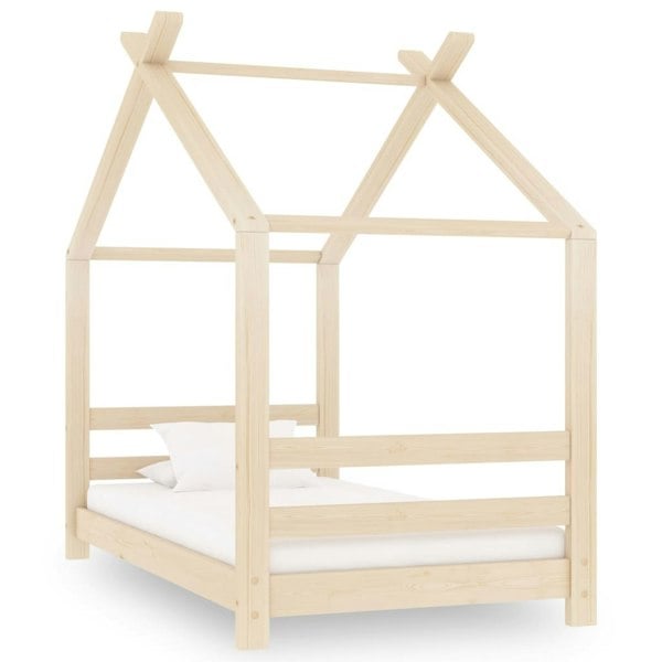 Berkfield Kids Bed Frame Solid Pine Wood 70x140 cm