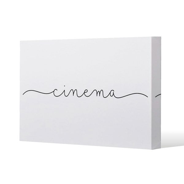 Benjamin Tate Design Text Cinema (Canvas Print)