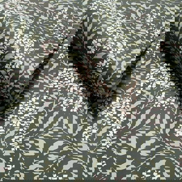 World Of Wallpaper Botanical Damask Wallpaper - Green/White - 