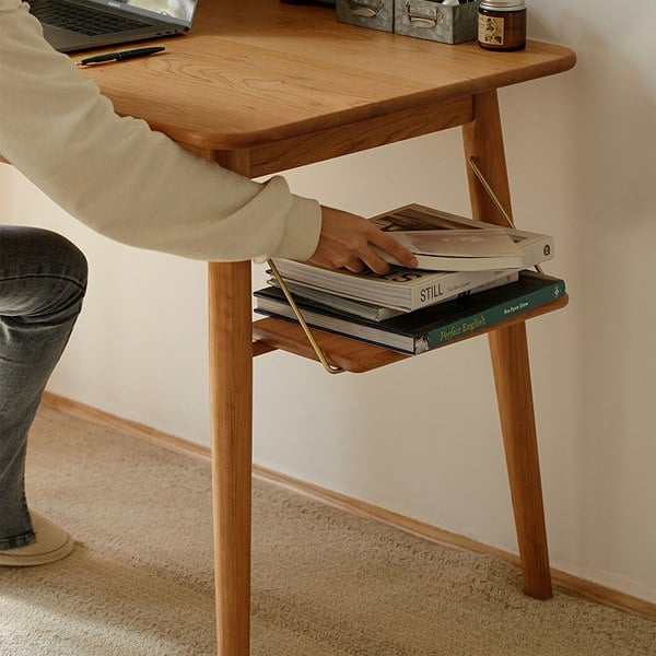 Oak Office Desk, Three Woods Available with corner office desk