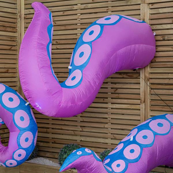 Samuel Alexander Set of 3 Light up Large Inflatable Octopus Tentacles Halloween Decoration with LEDs