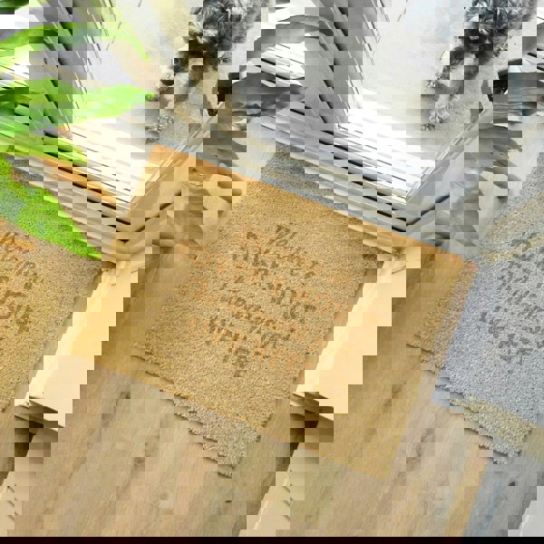 Personalised Memento Company Personalised Free Text Rectangle Indoor Doormat