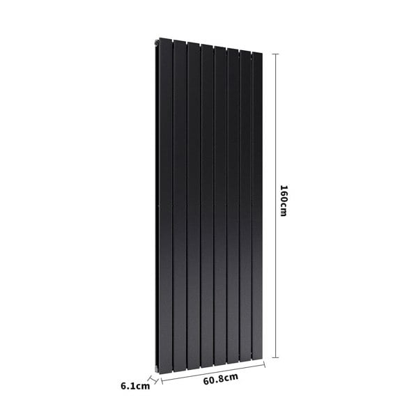 H 1.6m Vertical Panel Heater Electric Radiator with Double Panels Space Heaters Living and Home
