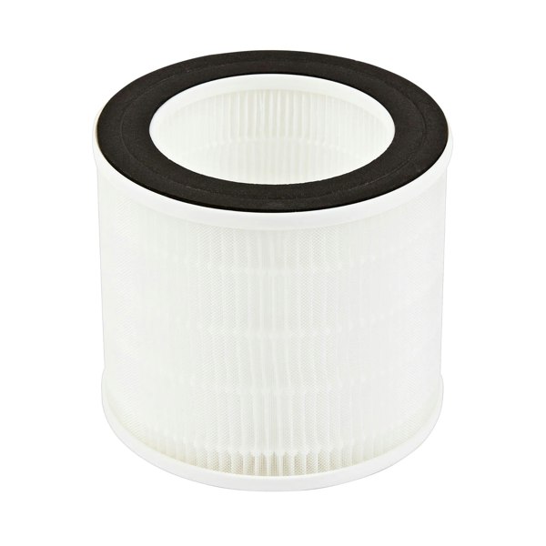 Senelux HEPA Air Purifier replaceable HEPA Filter. Mostly white with black filtration.