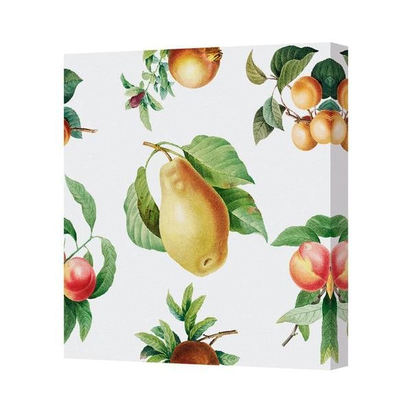 Benjamin Tate Design UK Made Canvas Art Print Pears and Fruit Botanical Wall Decor