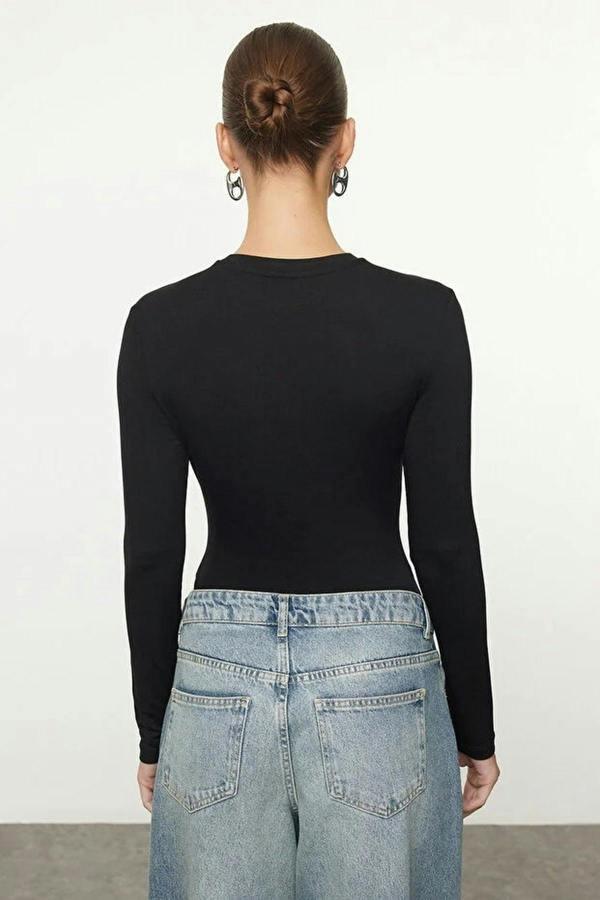 WOVCOR Crew Neck Knit Bodysuit