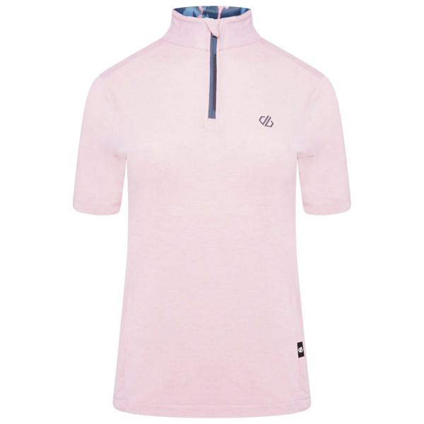 Dare 2B Womens/Ladies Pedal Through It Marl Lightweight Jersey - Powder Pink - 