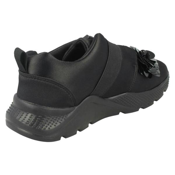 Spot On Ladies Spot On Flower Trim Trainers