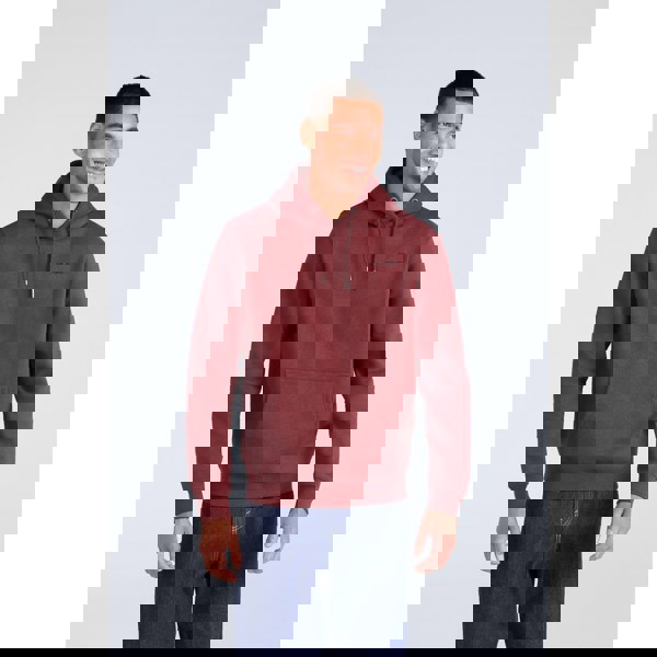 Animal Mens Nick Organic Heavyweight Hoodie - Red