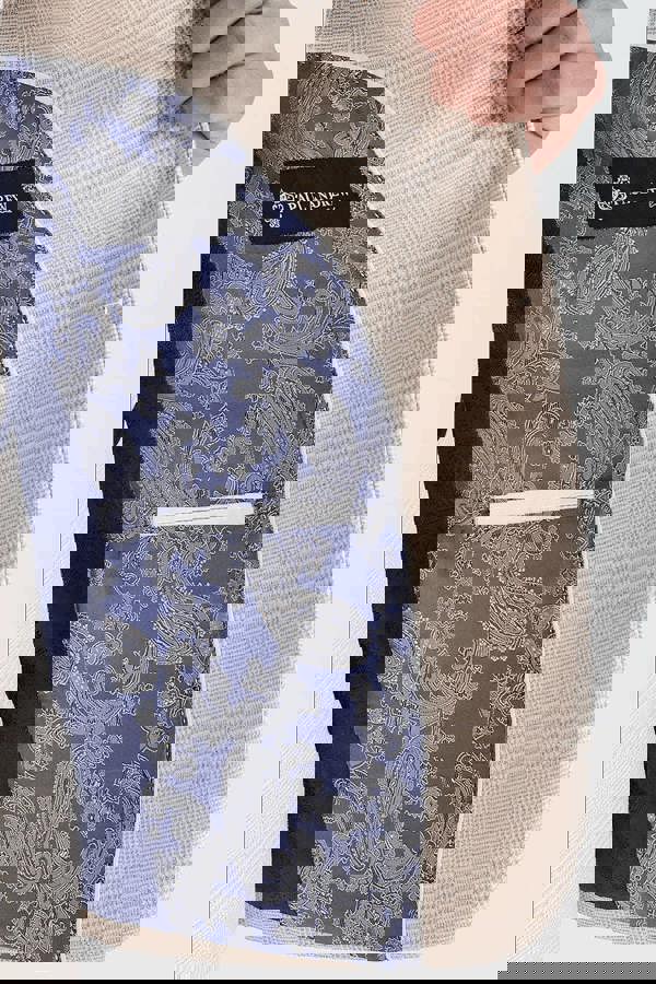 Paul Andrew Regent - Men's Cream 3 Piece Checked Tailored Fit Suit