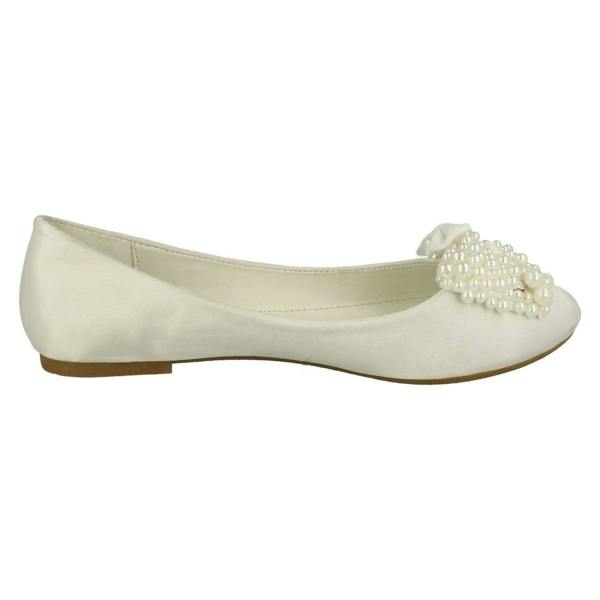 Spot On Ladies Spot On Bow Ballerina Flats F80090