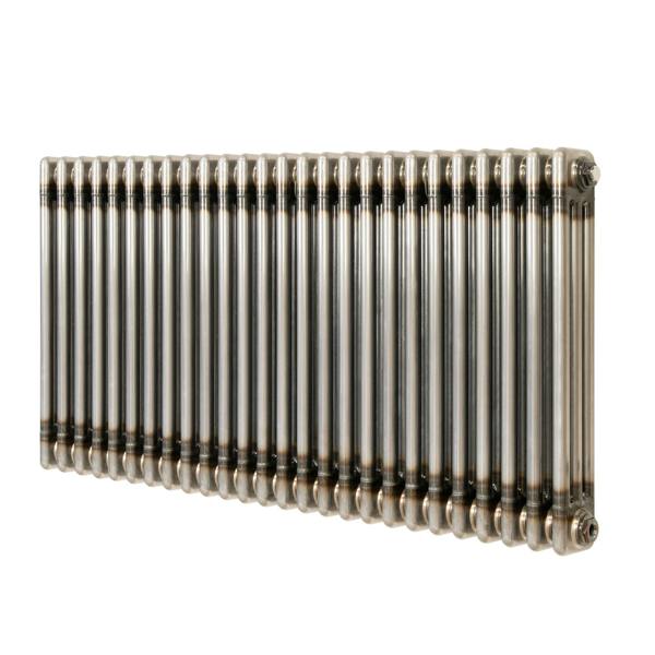 Monstershop Traditional 3 Column Radiator - 600 x 1190mm - Raw Metal